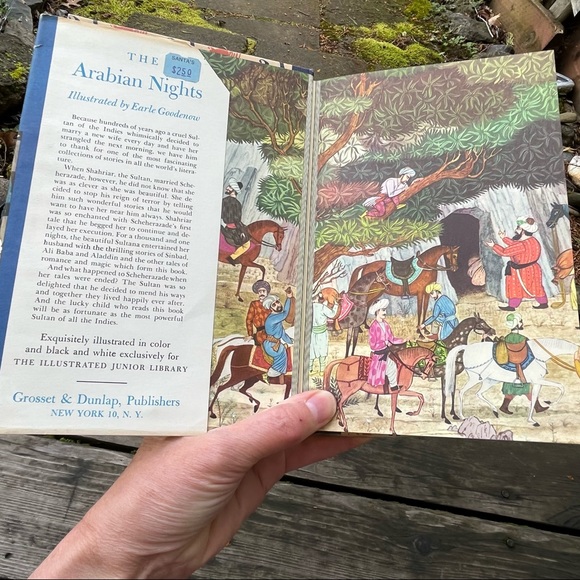 Vintage Arabian Nights Hardcover Book 1946 1st Edition Junior Library - Picture 4 of 16